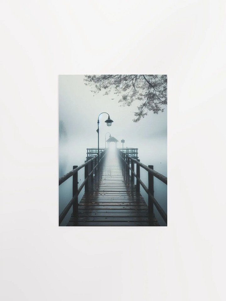 Misty Pier Tranquility Poster product image (1)