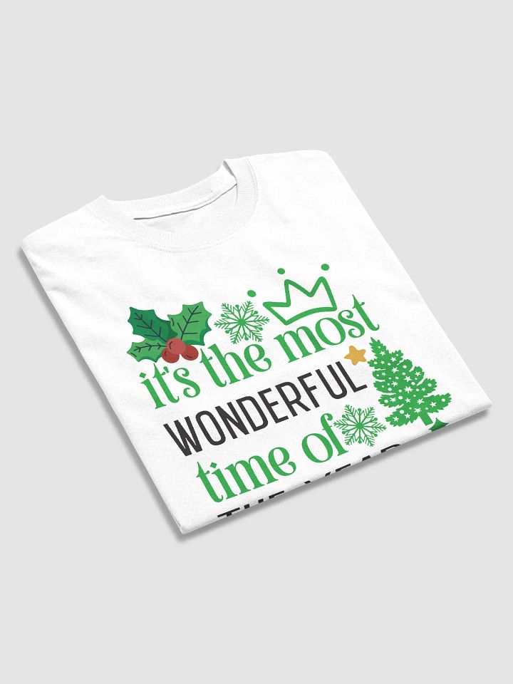 its Most wonderful time Christmas Festive Tee Shirt Gildan 5000 USA product image (2)