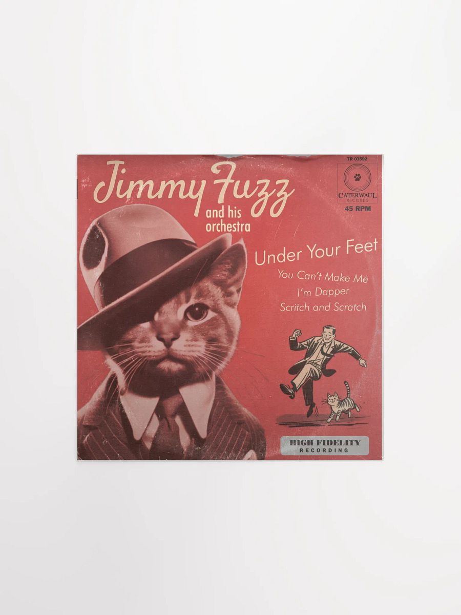 Jimmy Fuzz poster - Under Your Feet album jacket (front) - 12