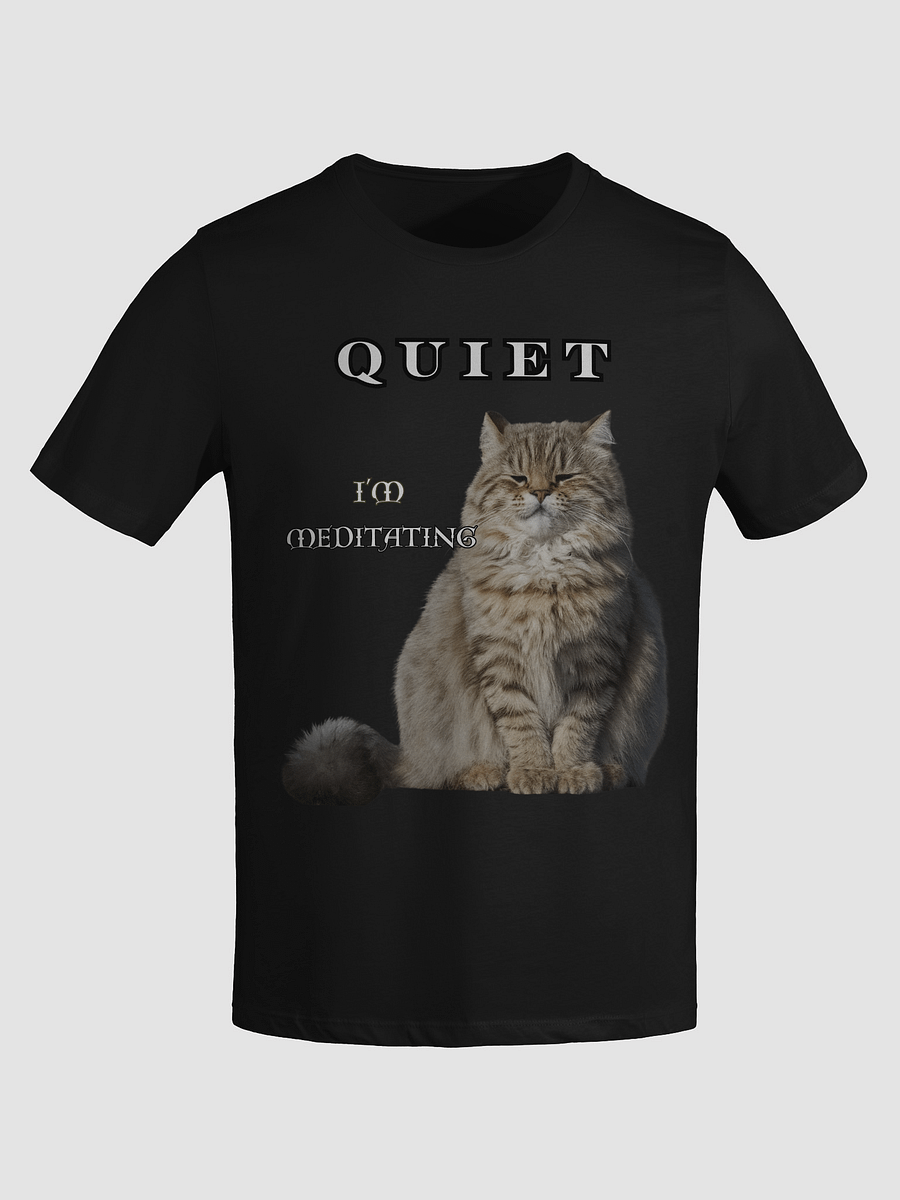 QUIET I'M MEDITATING SAYS THE PALLA'S CAT T-SHIRT product image (5)