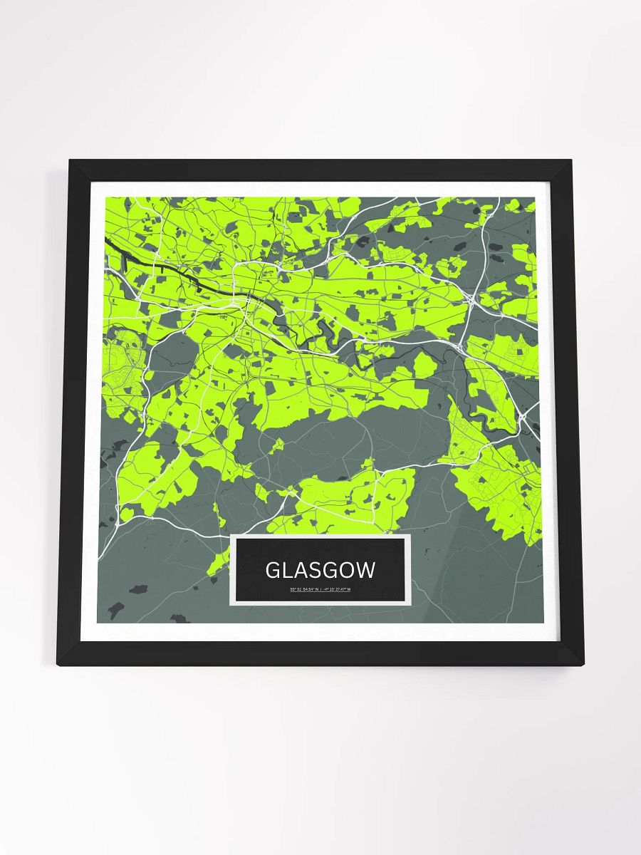 Framed Square Glasgow Art Maps product image (4)