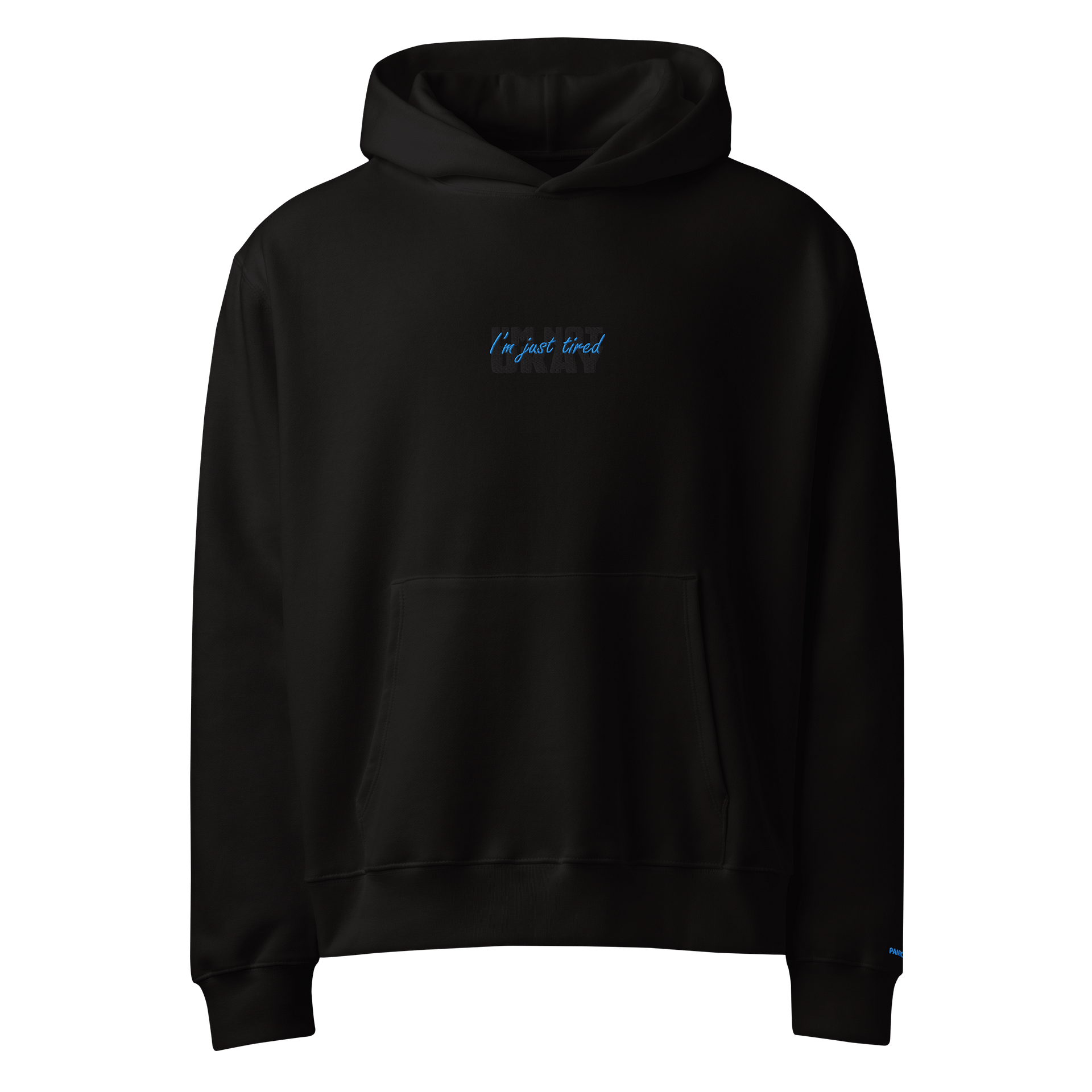 I'm just tired (I'm not okay) embroidered hoodie product image (1)