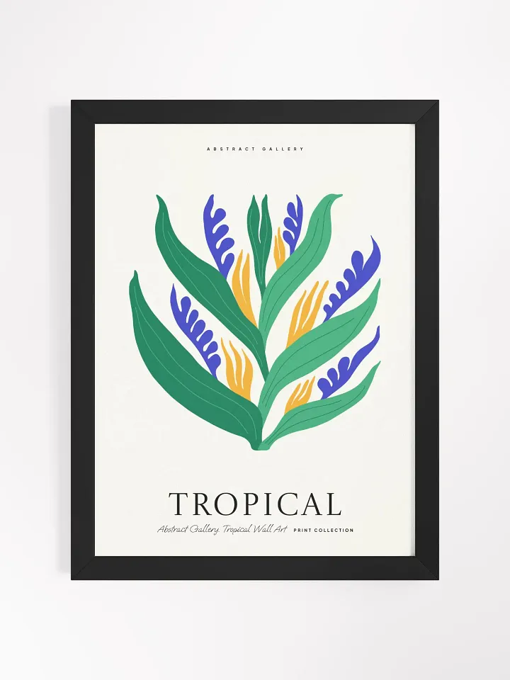 Tropical Leaf Dance - Framed Poster product image (1)