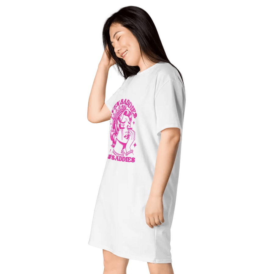 Oversized, 'Even Baddies Get Saddies' T-Shirt Dress product image (3)