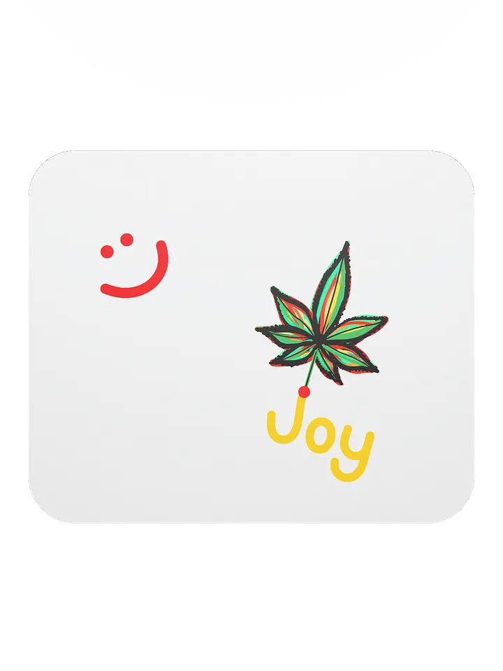 Joy Leaf White Mouse Pad product image (2)