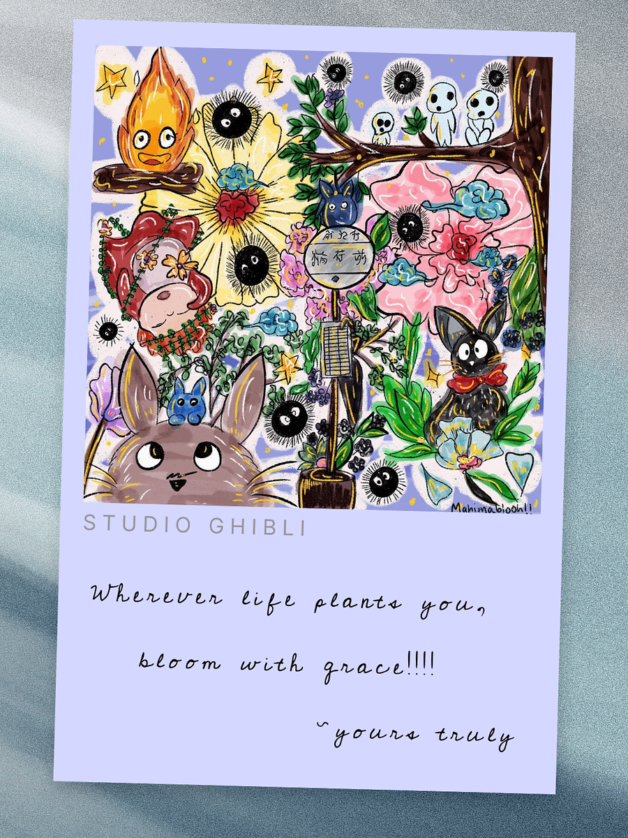 Studio Ghibli Digital Postcard | Printable | Greeting card | Art prints product image (3)