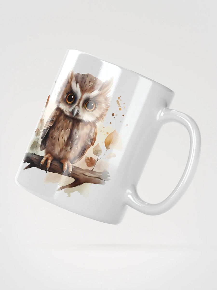 Whimsical Owls White Glossy Mug product image (4)