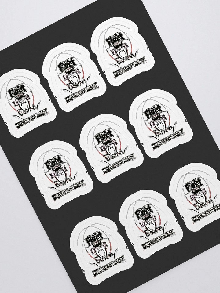 Fight Hard Earn Respect - Kiss Cut Sticker Sheet with Black Background product image (1)
