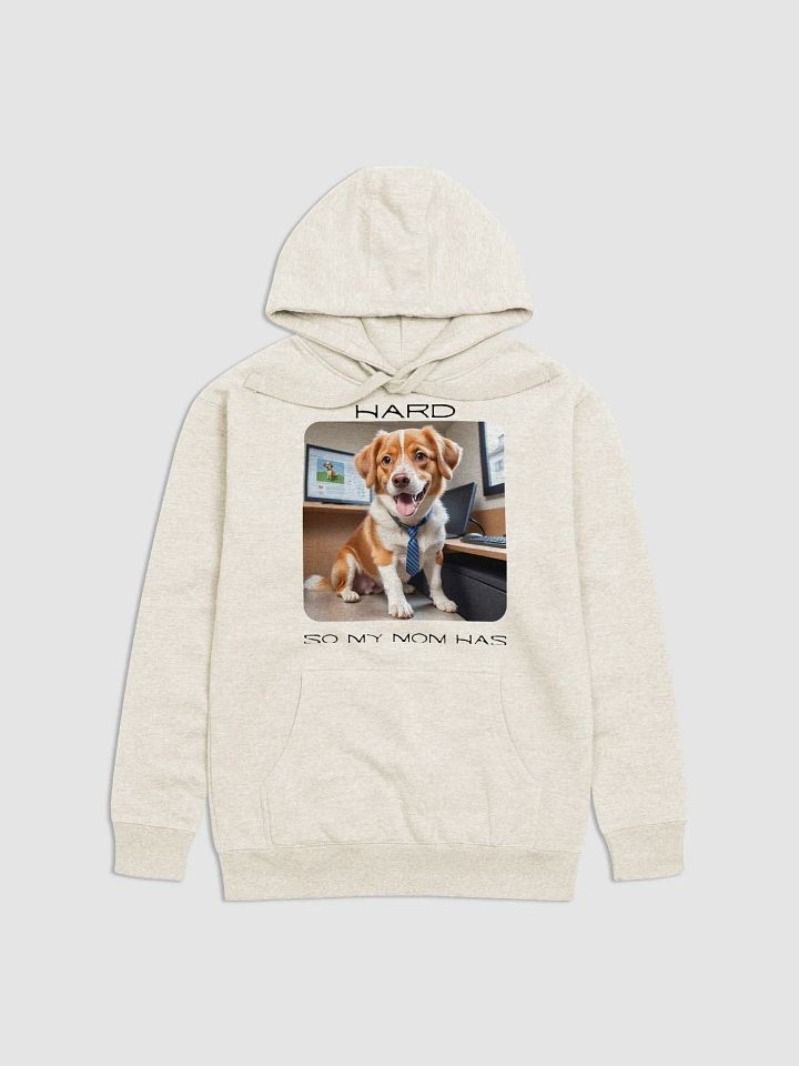 Dog Works Hard Unisex Hoodie product image (1)