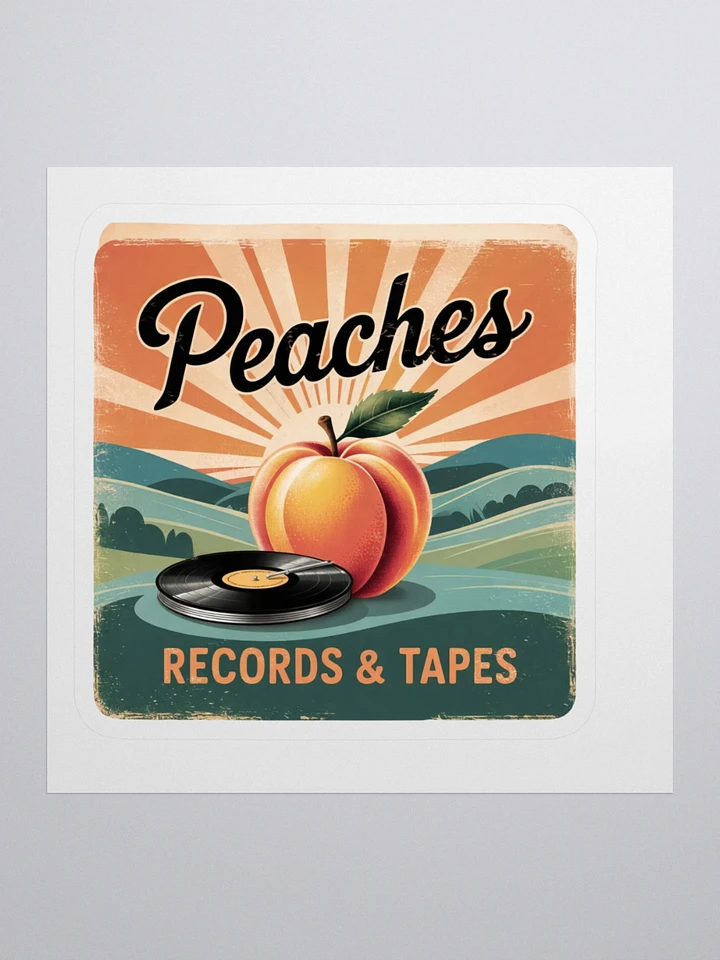 Peaches Records & Tapes Vinyl Sticker product image (1)