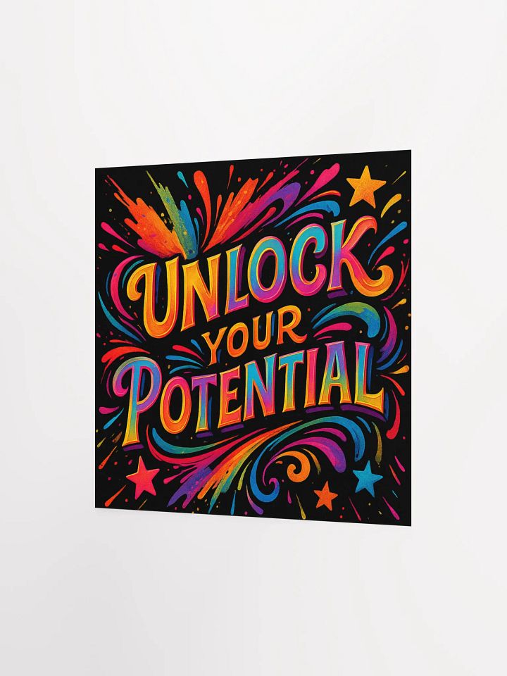 Unlock Your Potential Poster – Motivational Wall Art product image (8)