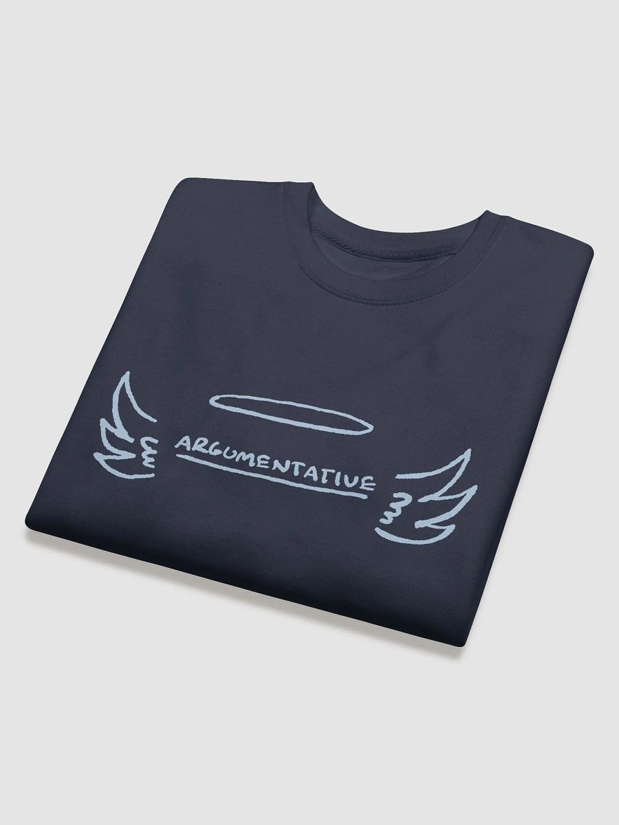 ANGELIC (light blue design) Printed Premium Cotton Crewneck product image (20)