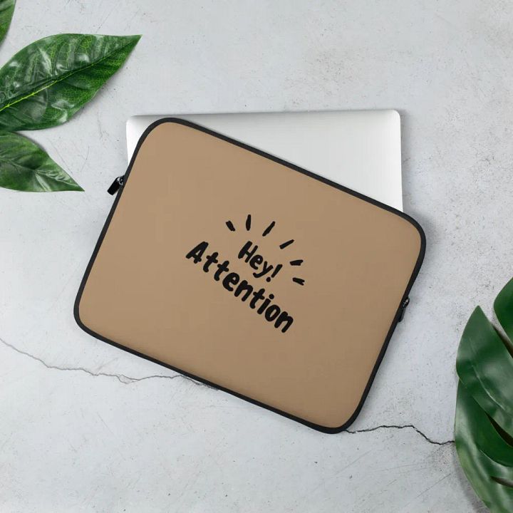 Attention Laptop Sleeve product image (2)