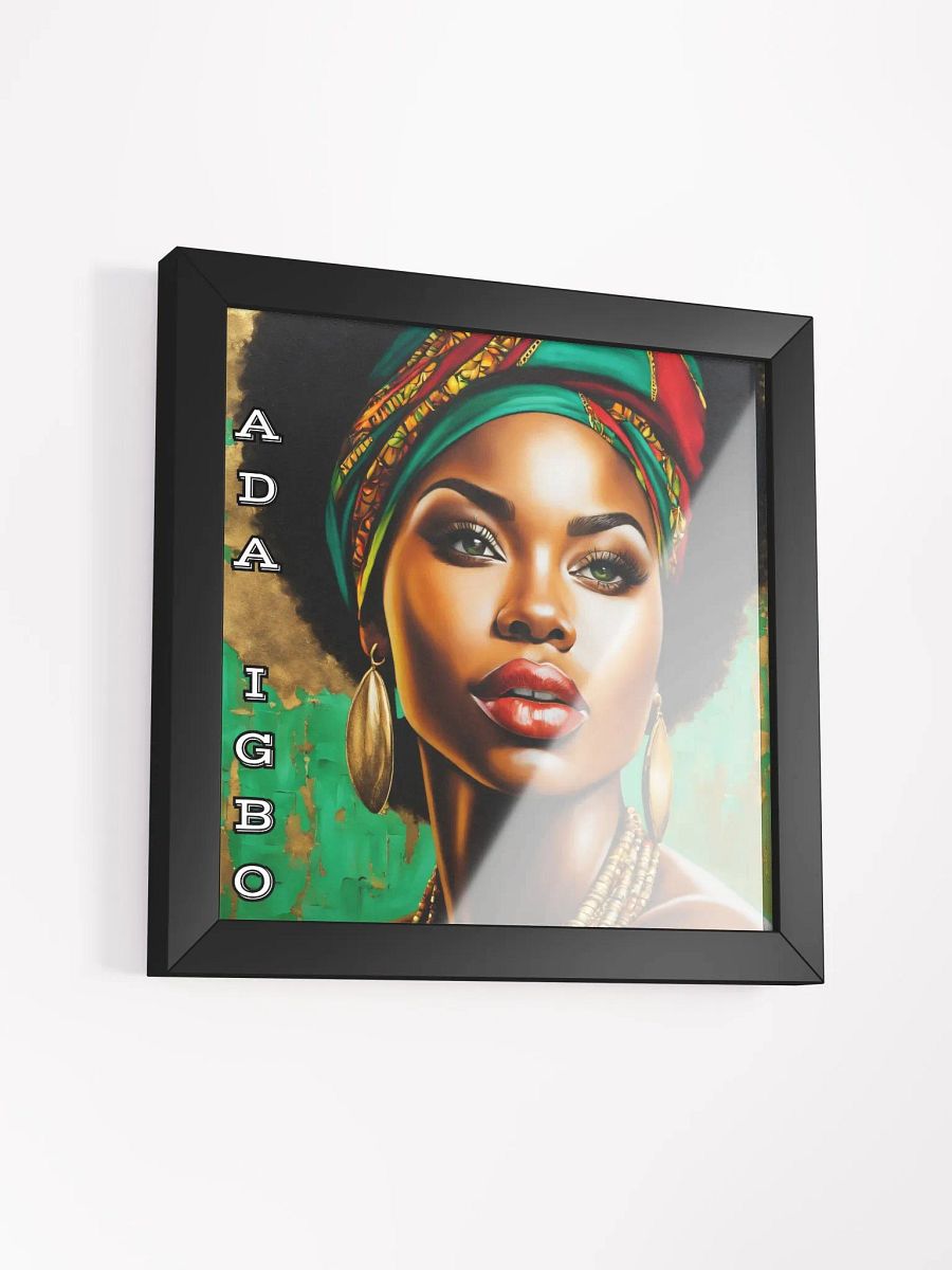 Ada Igbo: Cultural Elegance Framed Poster product image (3)