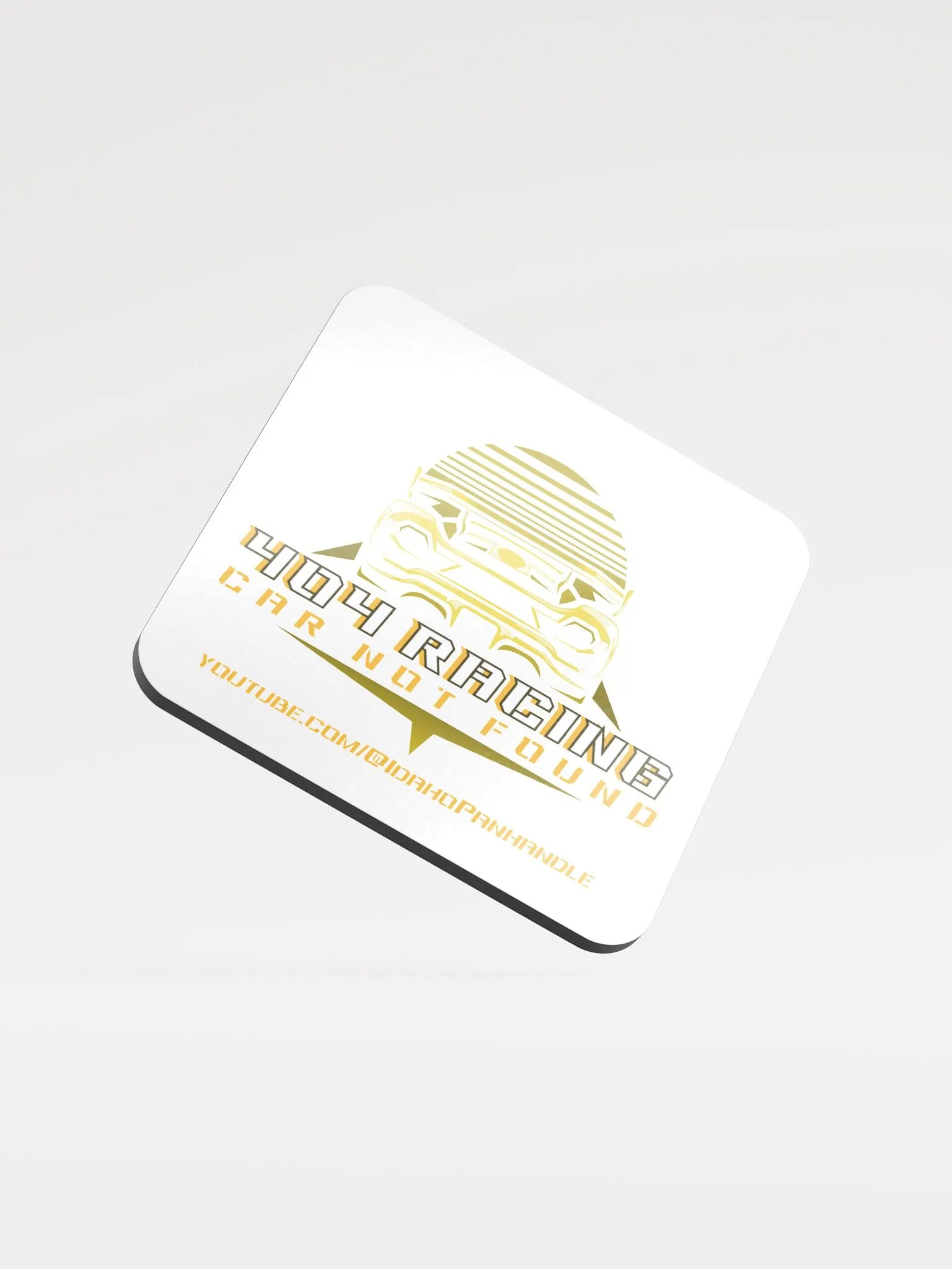 404 Racing Glossed Cork Coaster product image (1)