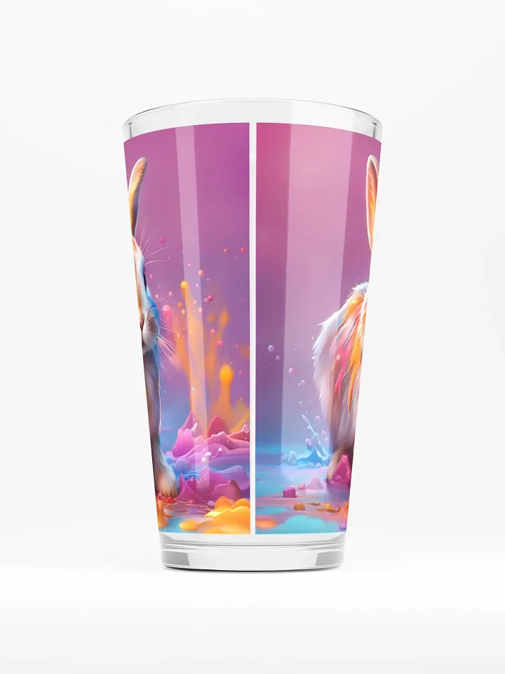 Colorful Bunny Pint Glass product image (2)
