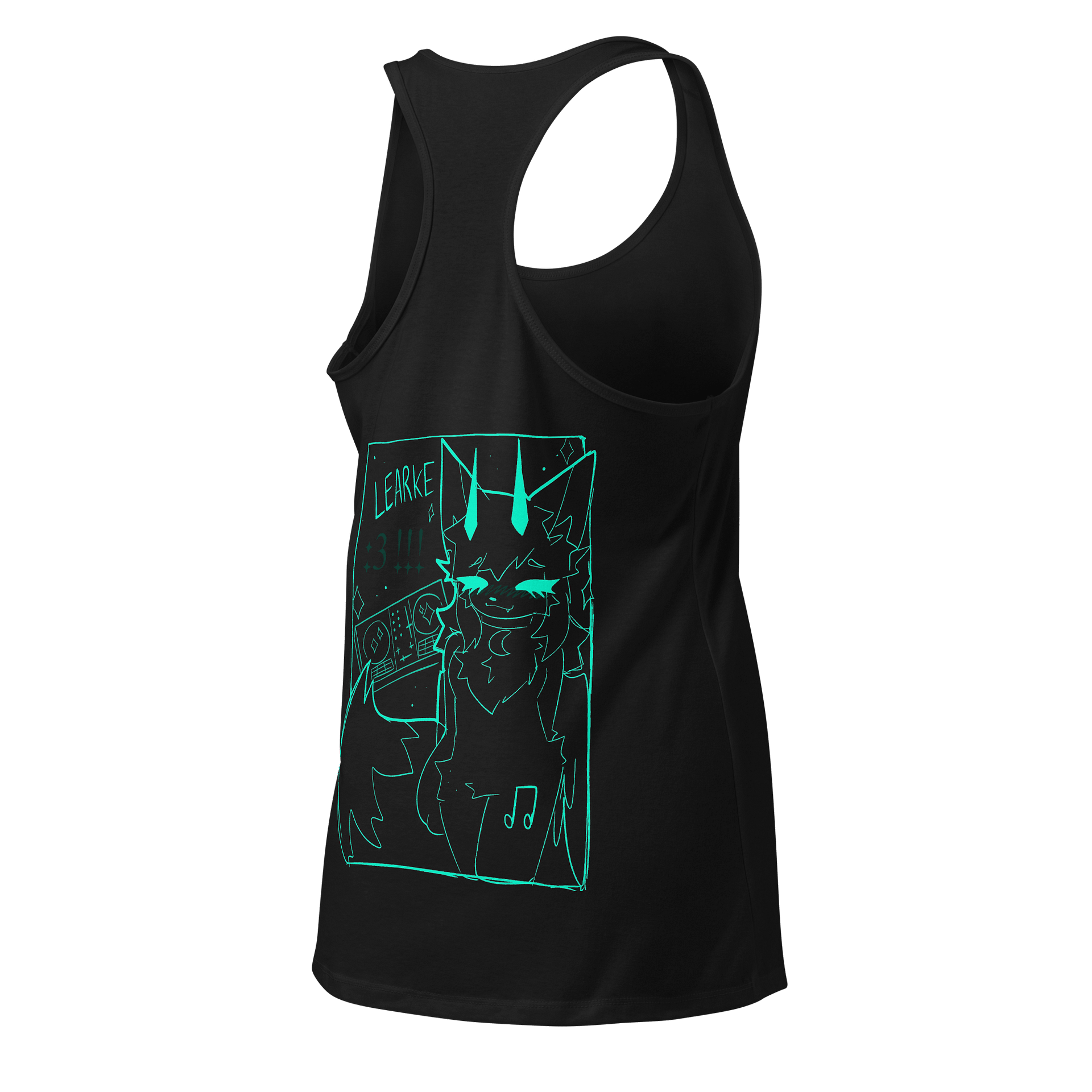 "tired brain analysis" Tank Top (Collaboration with kittydog) product image (4)