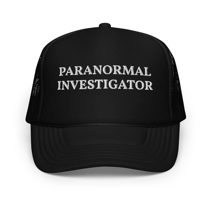 Paranormal Investigator - Embroidered Trucker Cap Hat, Paranormal Lovers Gift product image (1)