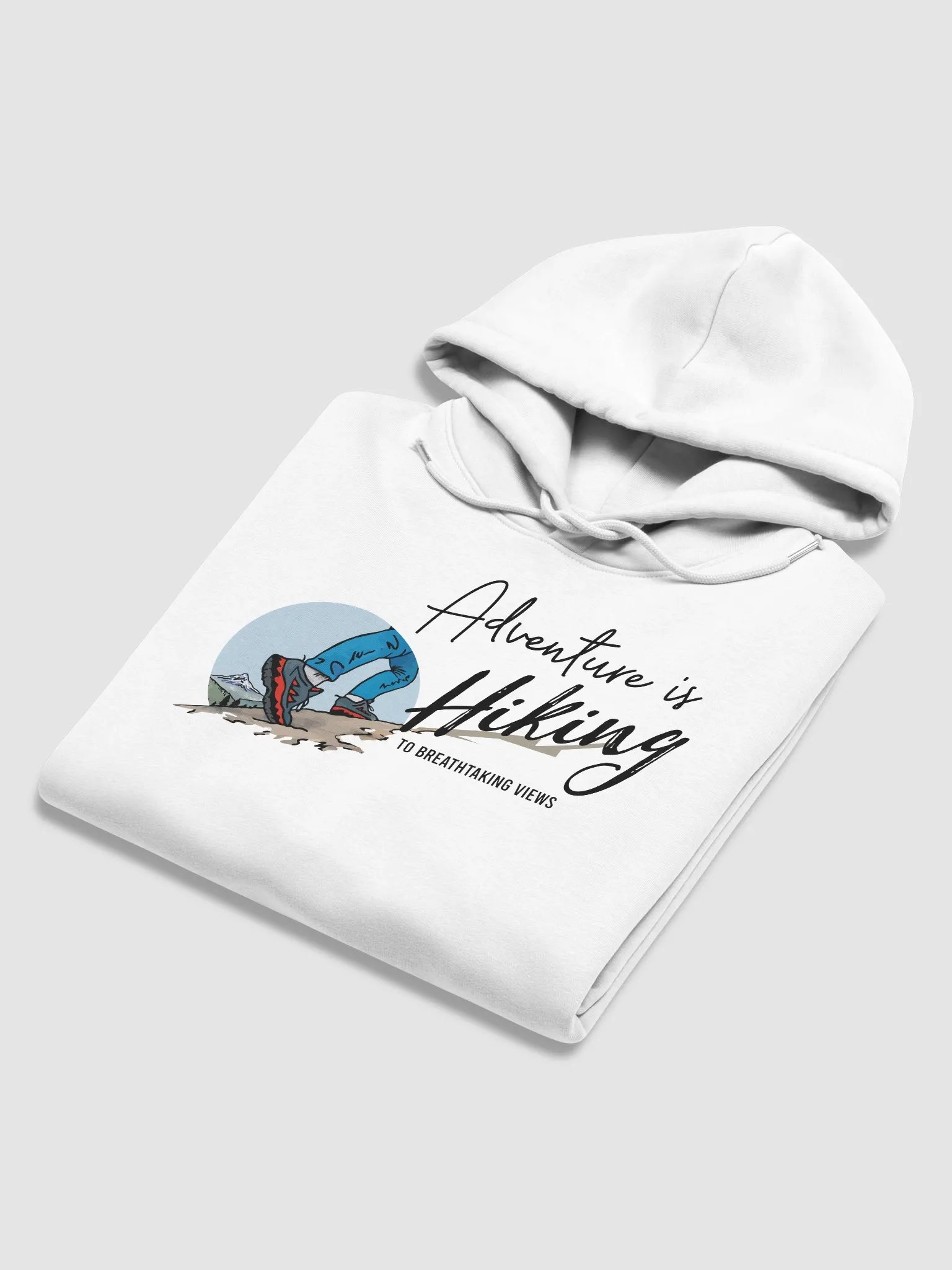 Eco Hoodie - Light - Adventure is Hiking product image (7)