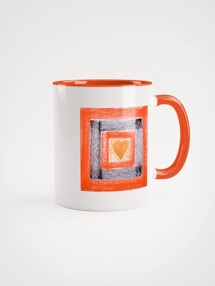 Golden Heart Geometric Ceramic Mug product image (1)