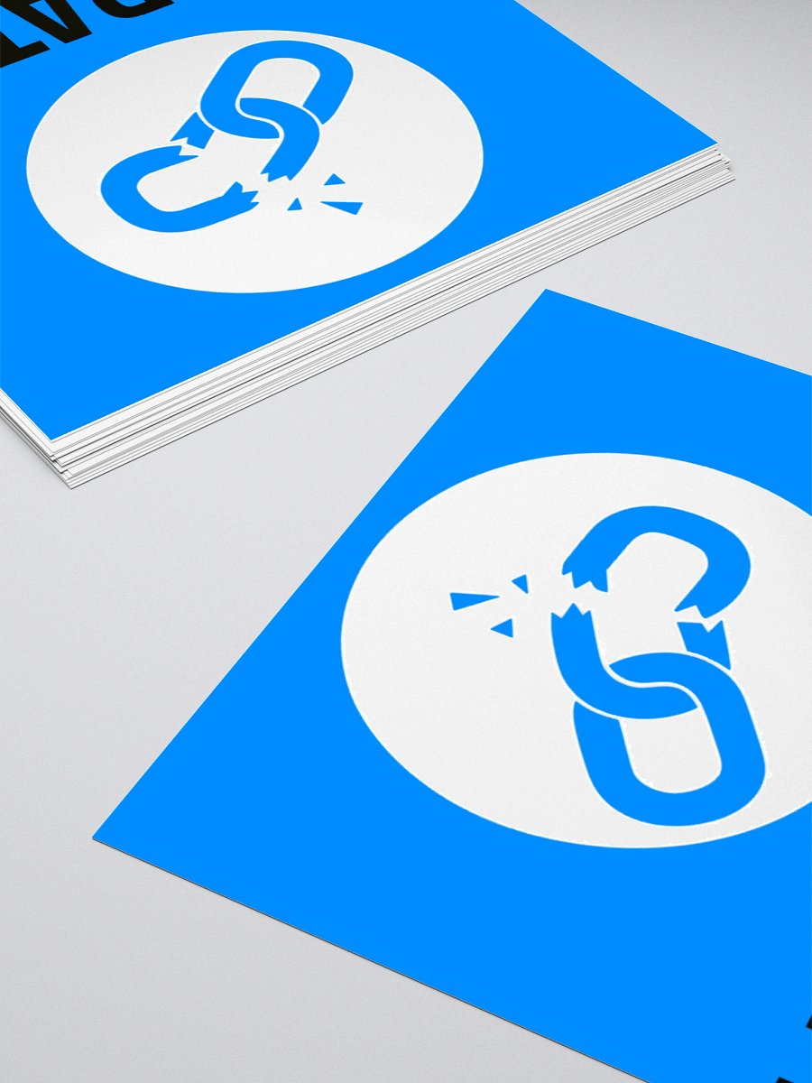 Liberate AI Movement Stickers (Blue) product image (8)