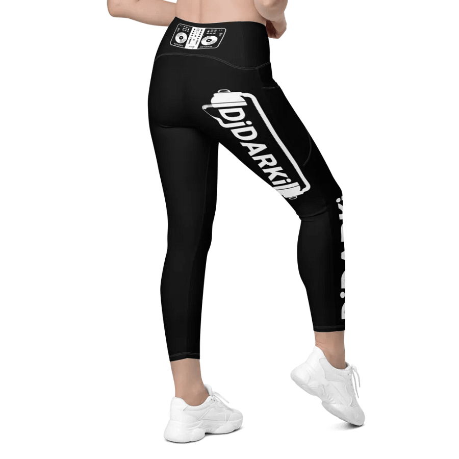 All-Over Print Crossover Leggings with Pockets product image (4)