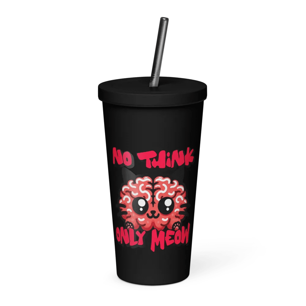 No think only MEOW insulated tumbler product image (4)