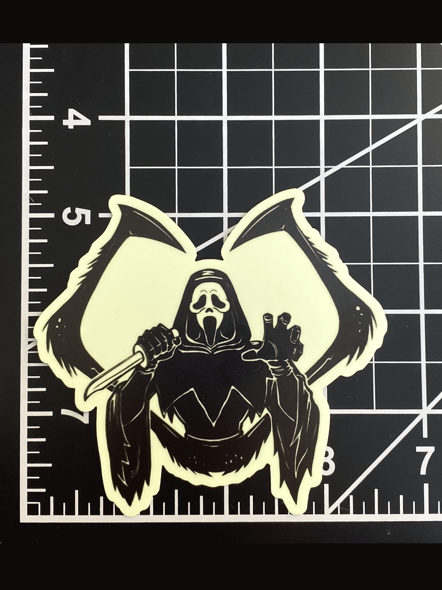 Ghoul Slasher Sticker (glow-in-the-dark + waterproof) product image (3)