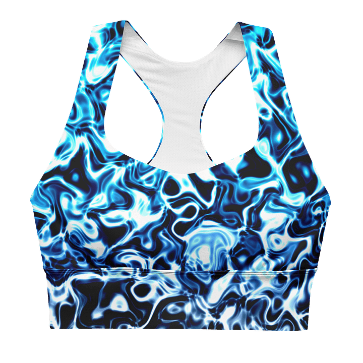 Blue Wave All-Over Sports Bra product image (1)
