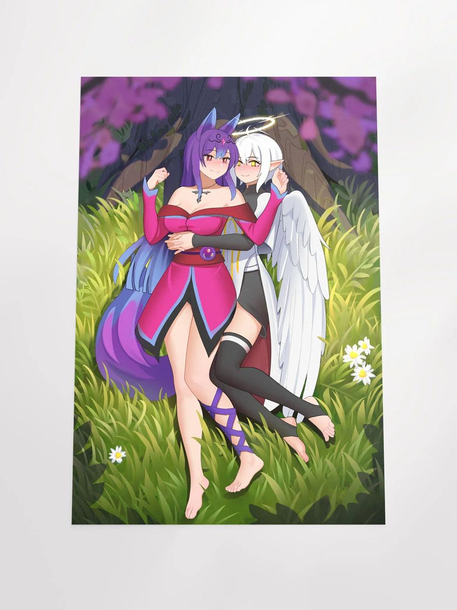 cuddles under the cherry blossom poster product image (4)