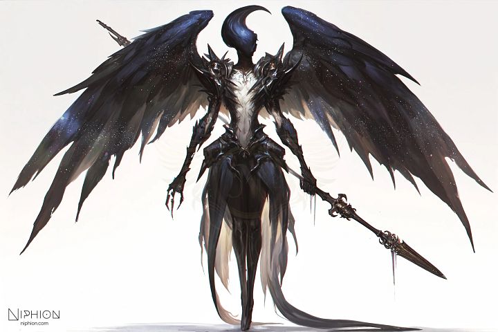 High-Resolution Digital Art – Nebula Archangels, Character Design #4 product image (1)
