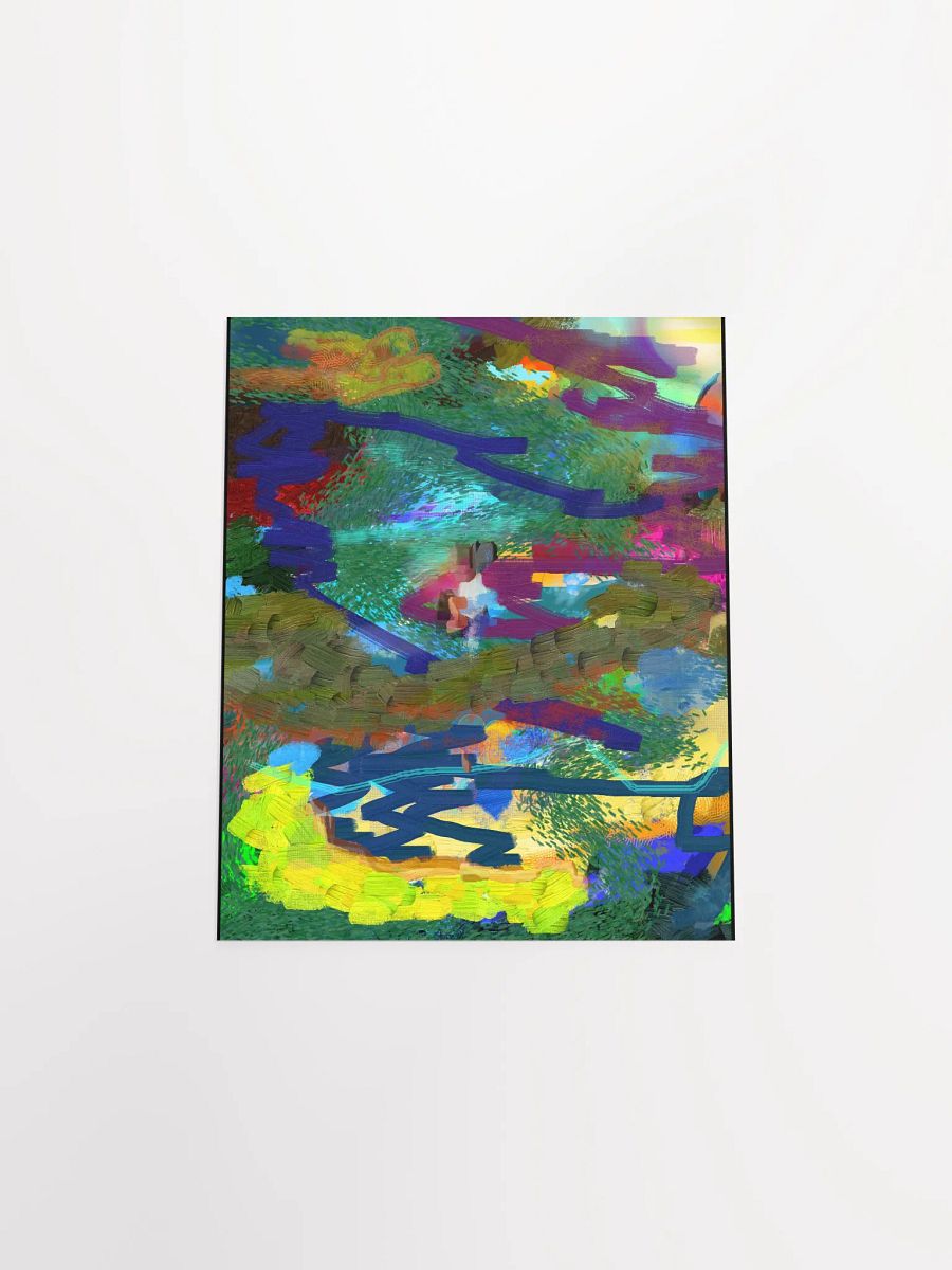 Garden & Ponds Artwork | Vibrant Abstract Expressionism Poster product image (23)