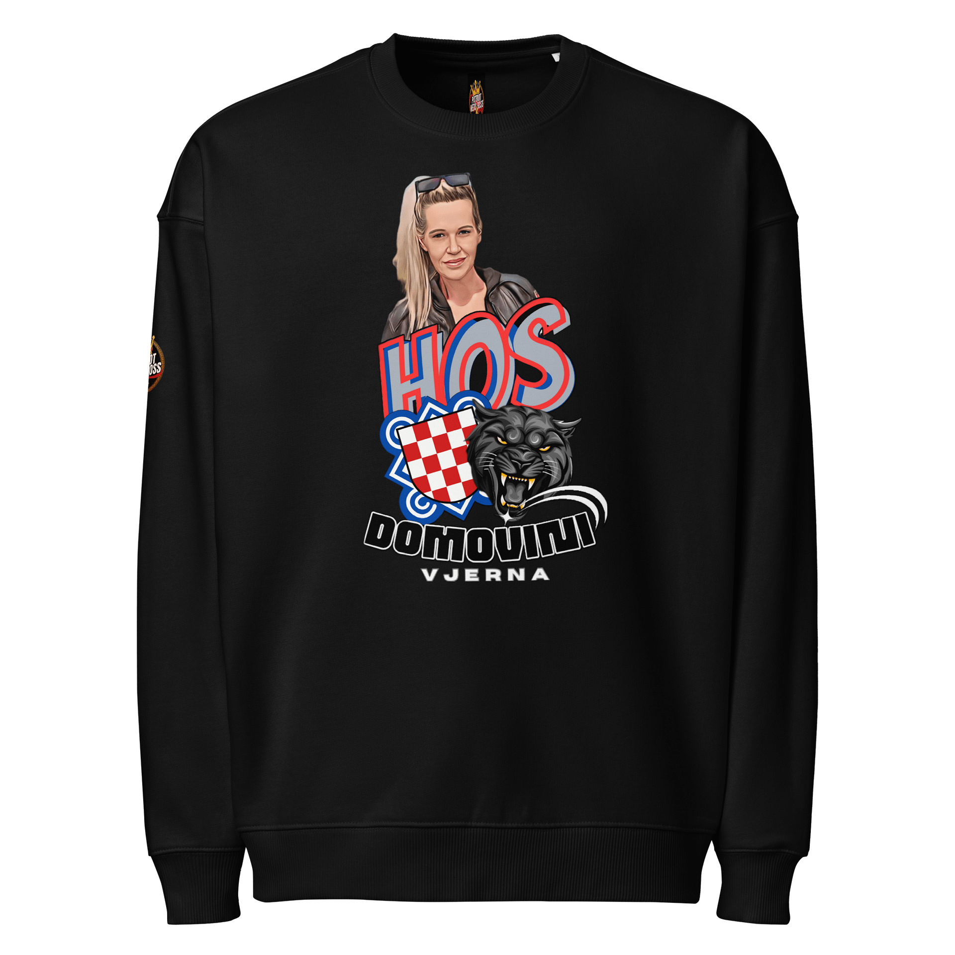 HOS Panter Domovini Vjerna Organic Oversized Sweatshirt product image (1)