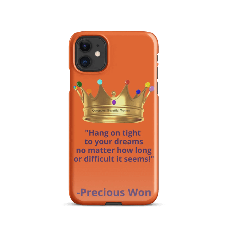 Queendom Beautiful Women iPhone® Snap Case (Orange/Amber) product image (8)