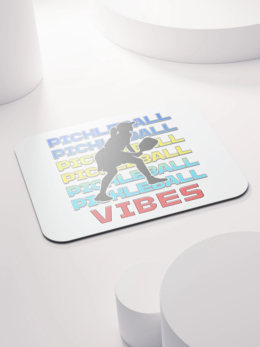 Pickleball Vibes Line Female Vibrant Mouse Pad product image (4)