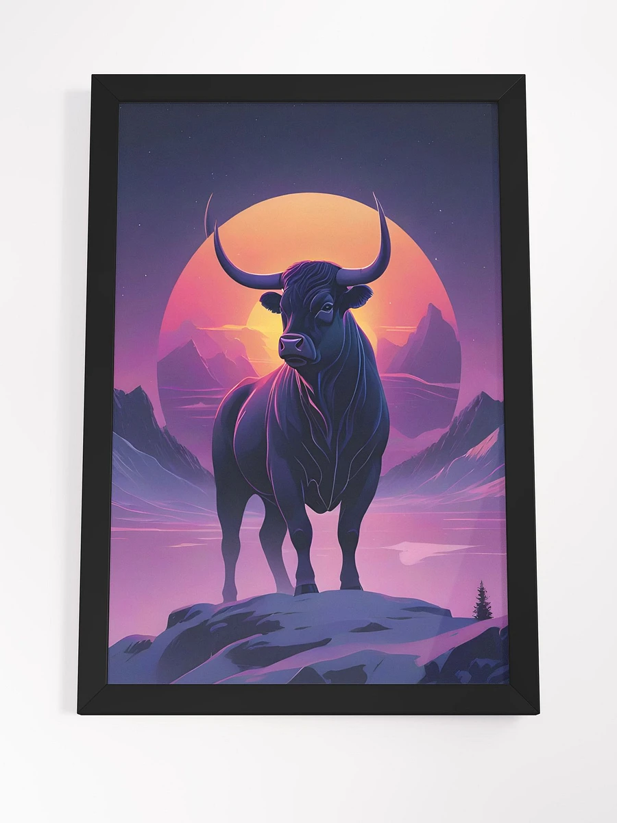 Neon Bull Framed Poster product image (5)