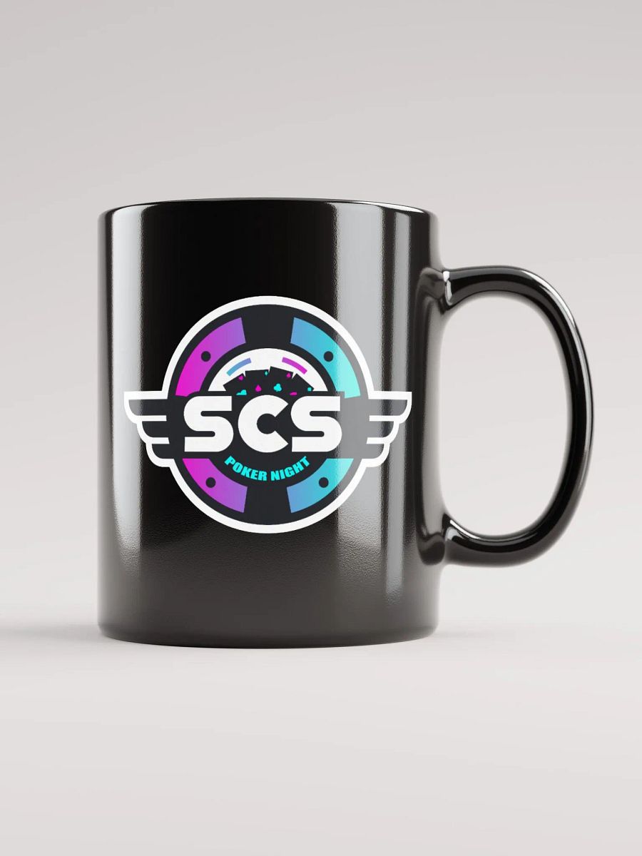 SCS POKER NIGHT GLOSSY BLACK MUG product image (6)