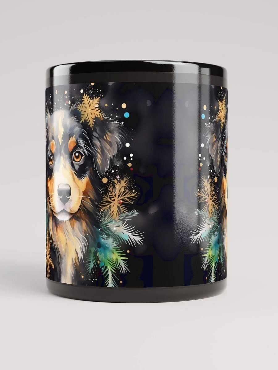 Holiday Dog Dreams Black Glossy Mug product image (5)