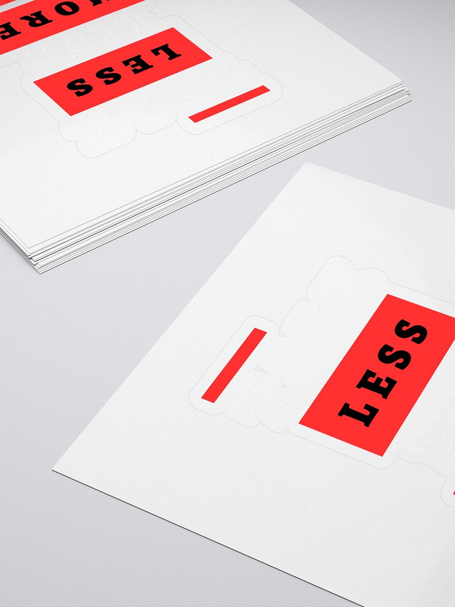 Talk Less Lift More - Sticker product image (4)