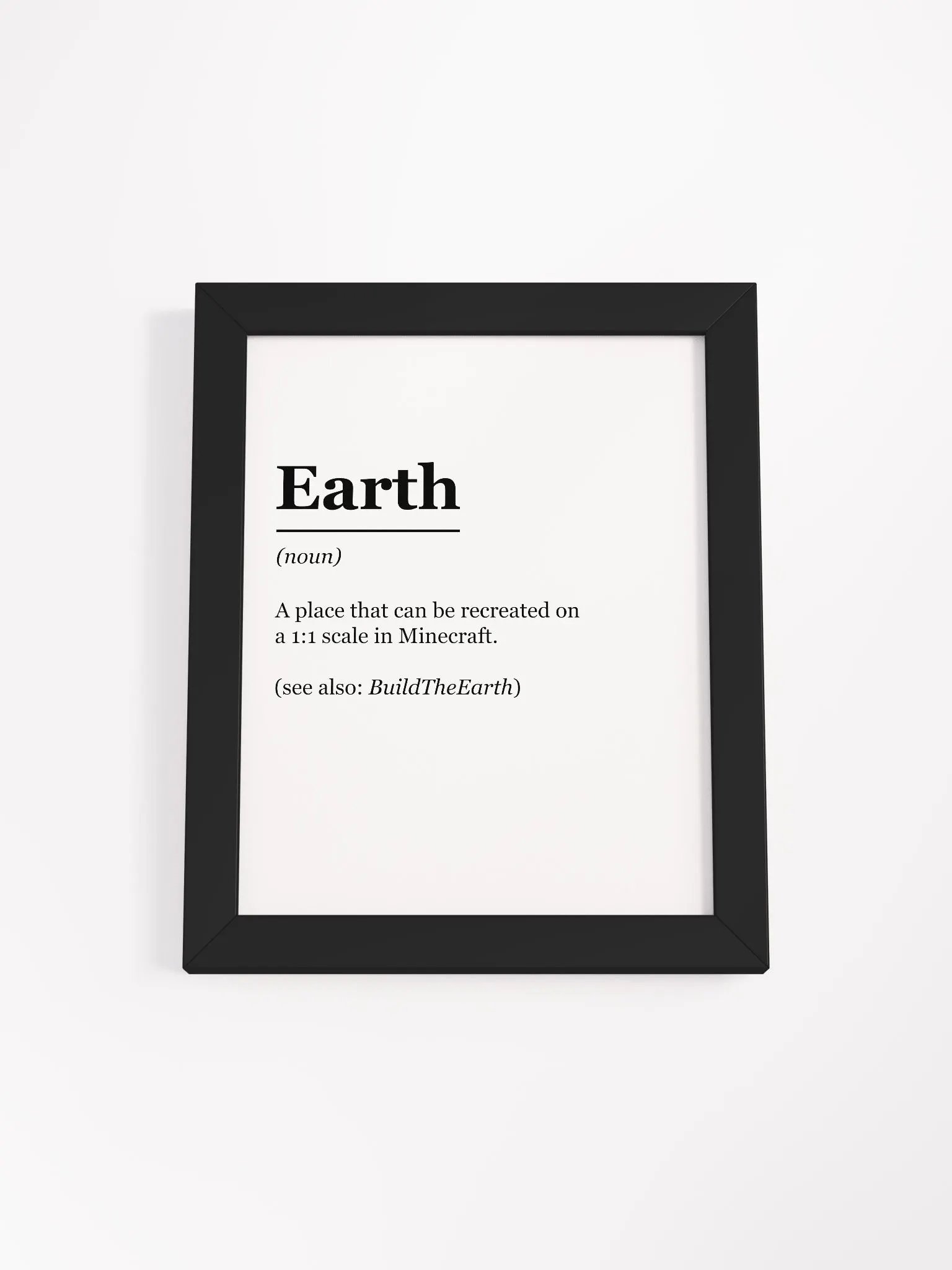 "Earth: Defined" Framed Poster product image (1)