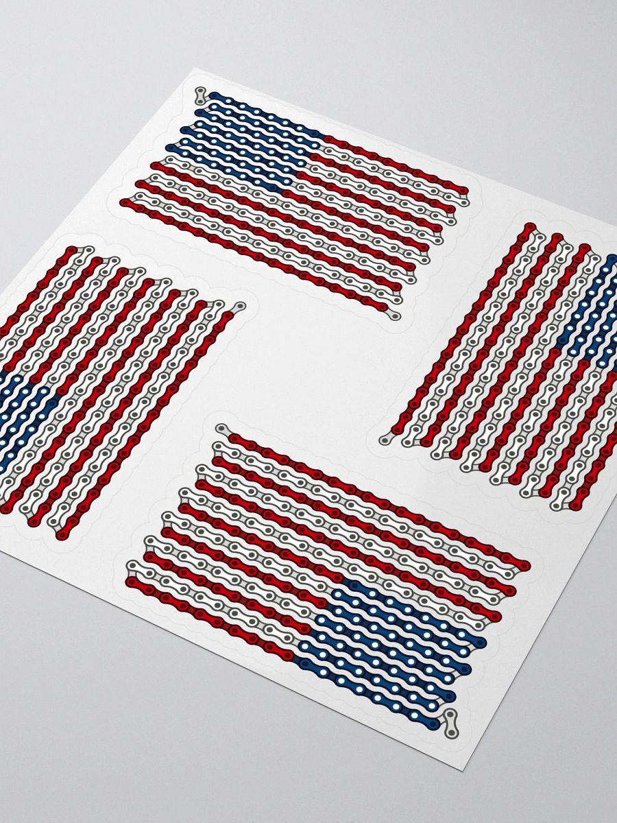 USA 50 States Bike Chain Flag Sticker 4 Pack product image (3)