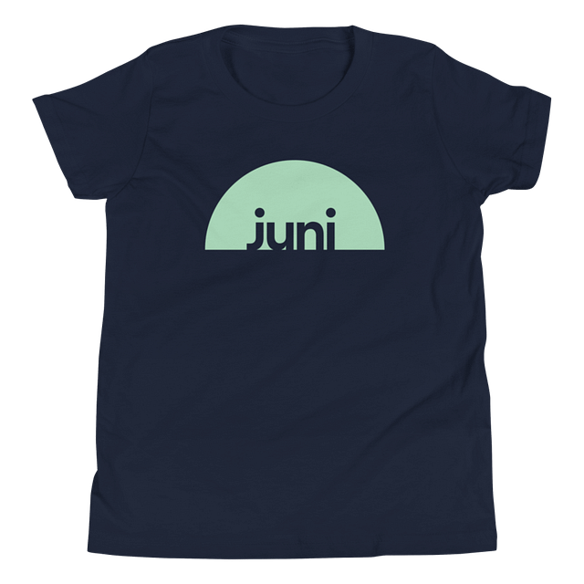 Juni T-Shirt, Green On Navy (Youth) product image (1)