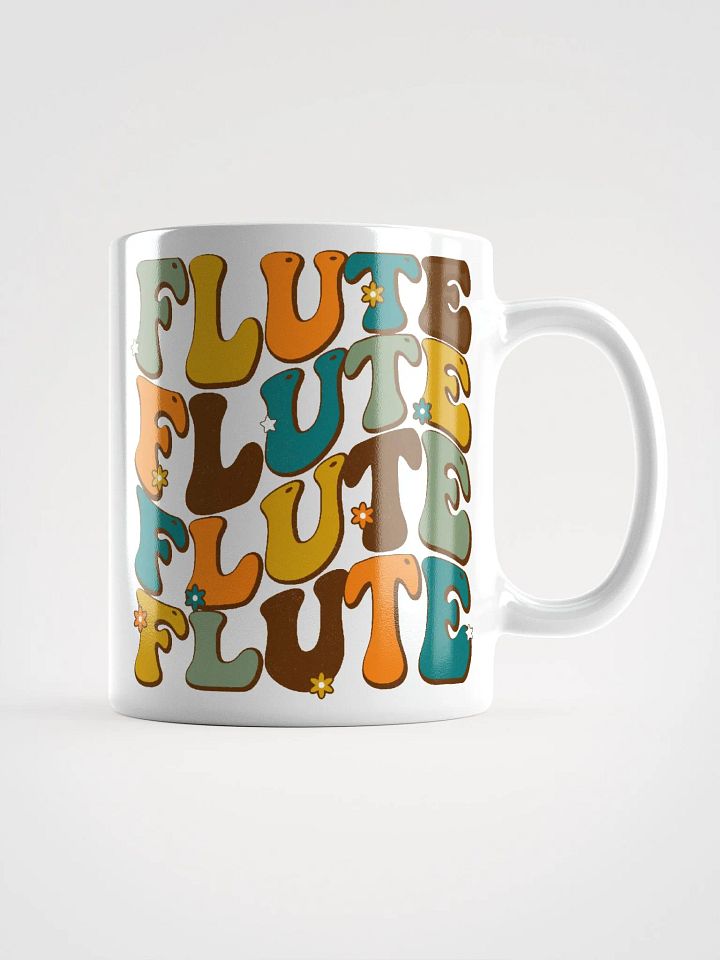 Groovy Wavy Flute Mug in Retro Colors 11 oz (white background) product image (1)