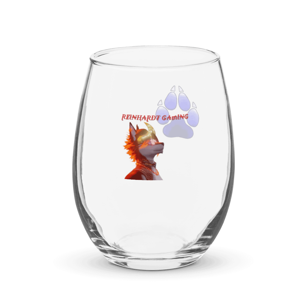 Reinhardt Gaming Flame Fury Stemless Wine Glass product image (1)
