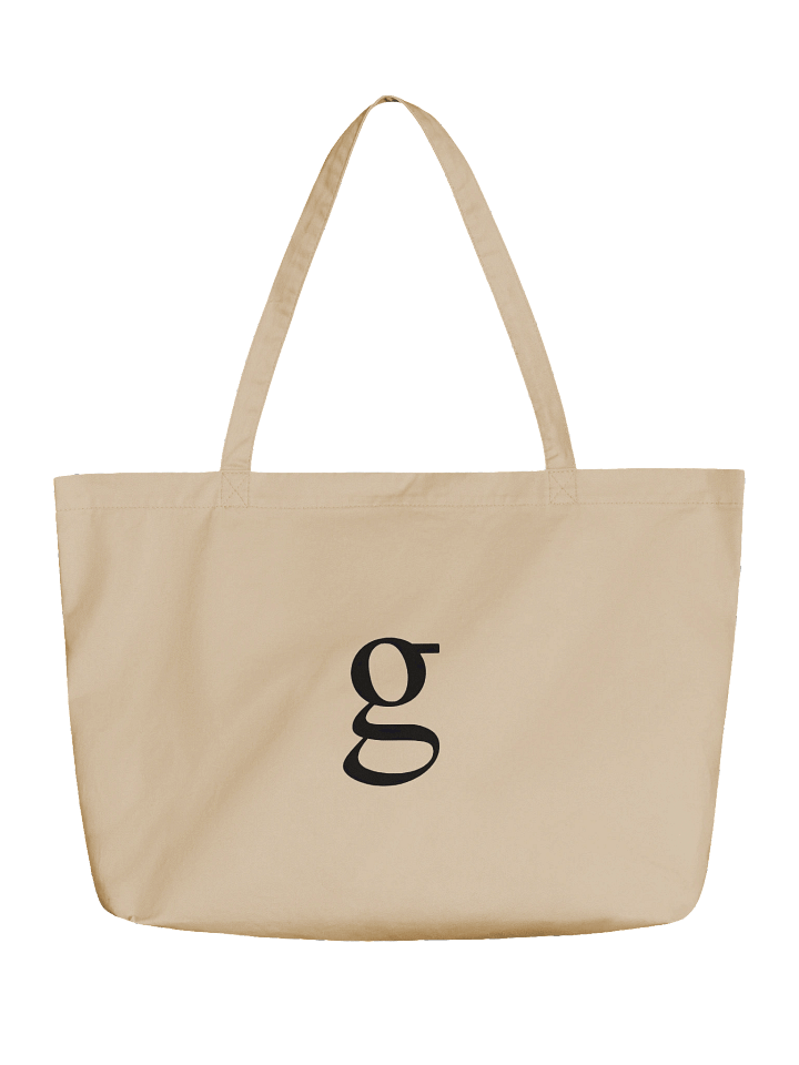 Serif 'g' Eco-Friendly Tote Bag product image (1)