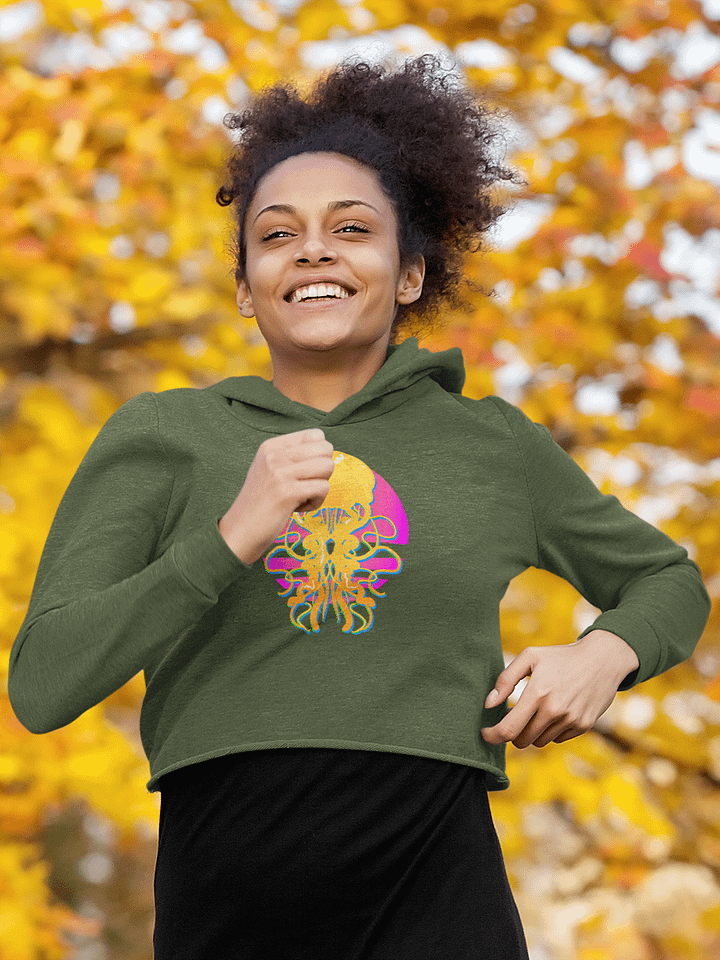 Vaporjelly fleece crop hoodie product image (1)