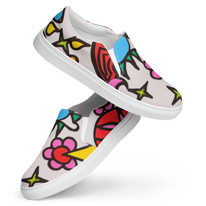 Men's Whimsical Doodle Dreams Slip-Ons product image (2)