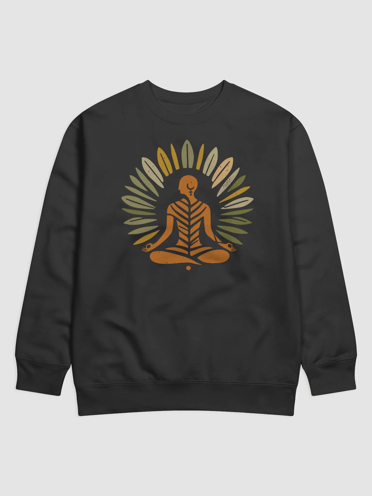 Zen Leaf Meditation Tee | Ancient Wisdom Meets Boho Style - Sweatshirt product image (1)