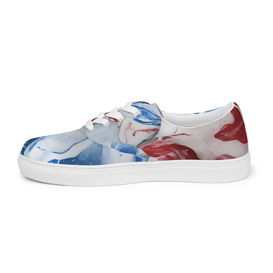 Womens Patriotic Laced Up Canvas Shoes product image (8)