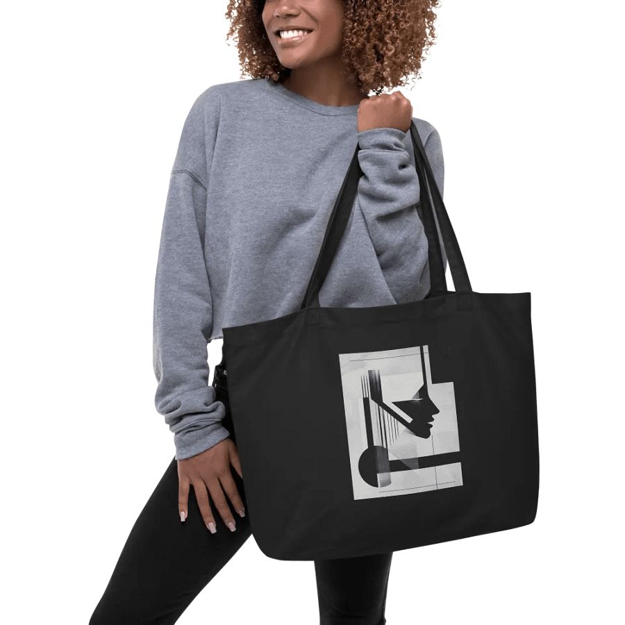 Abstract Persona 003 (Black) (Organic Cotton Tote) product image (5)